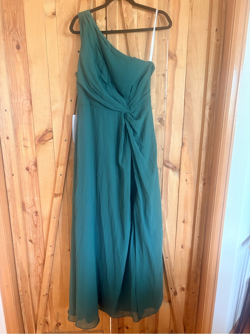 Azazie Brooke A-line One Shoulder Chiffon
